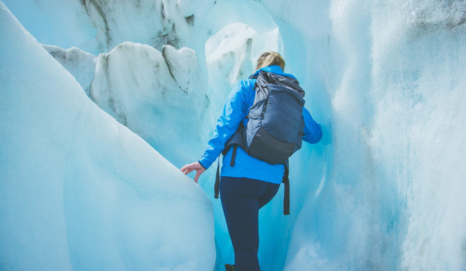 female traveler on glacier ice climbing adventure 2022 03 04 23 17 05 utc